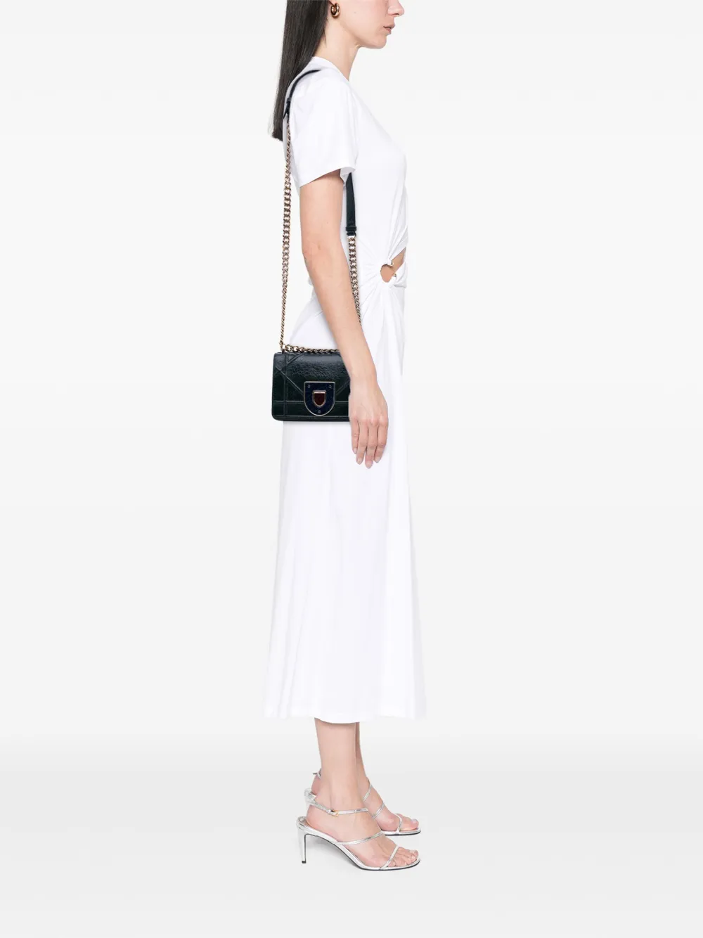 Christian Dior Pre-Owned 2016 Mini Crackled Deerskin Diorama Flap crossbody bag | Pre-Owned | Image 2