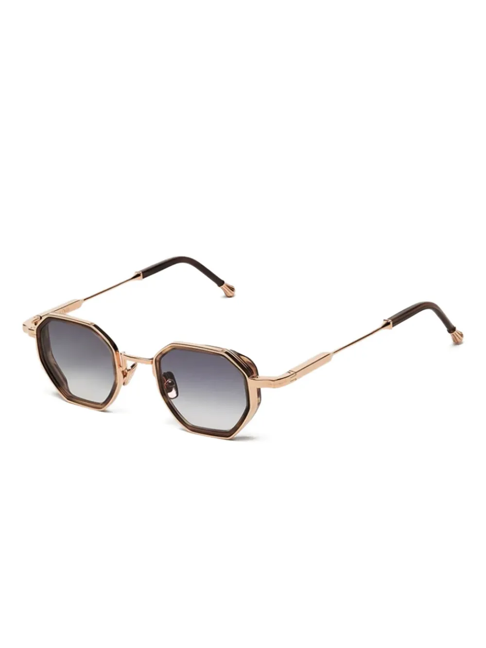John Dalia Harrison - C126 geometric-frame sunglasses - ブラック John Dalia Harrison - C126 geometric-frame sunglasses - ブラック