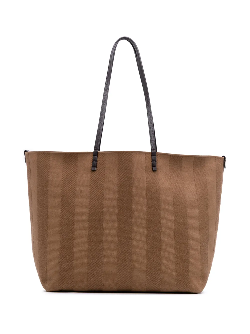 Fendi Pre-Owned 2010-2025 Large Zucca Canvas Striped Reversible Roll Fendi Pre-Owned 2010-2025 Large Zucca Canvas Striped Reversible Roll