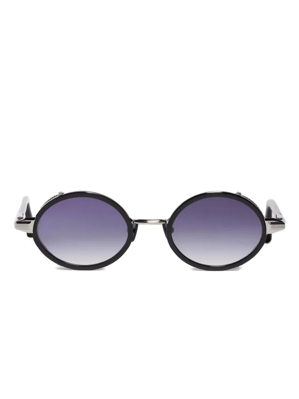 John Dalia Steve round-frame sunglasses - ブラック John Dalia Steve round-frame sunglasses - ブラック