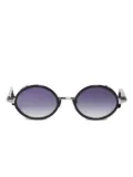 John Dalia Steve round-frame sunglasses - Black