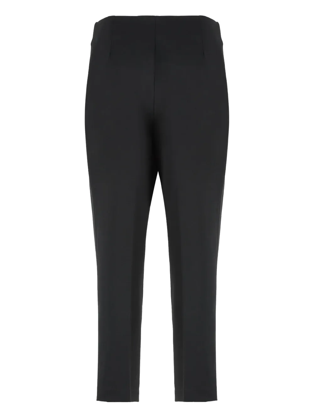 Calvin Klein Pleated Cropped Trousers In Black