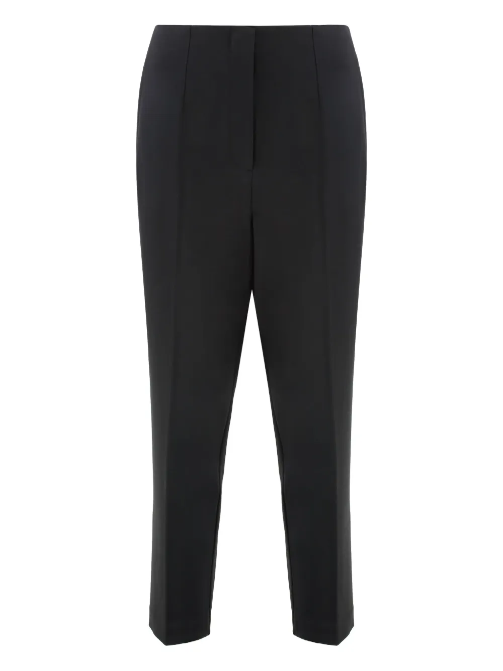 Calvin Klein Pleated Cropped Trousers In Black