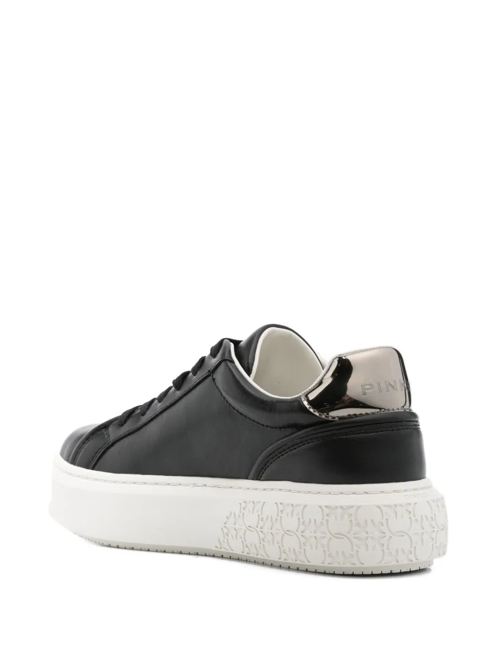 PINKO logo-detail platform sneakers Black