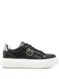 PINKO logo-detail platform sneakers - Black