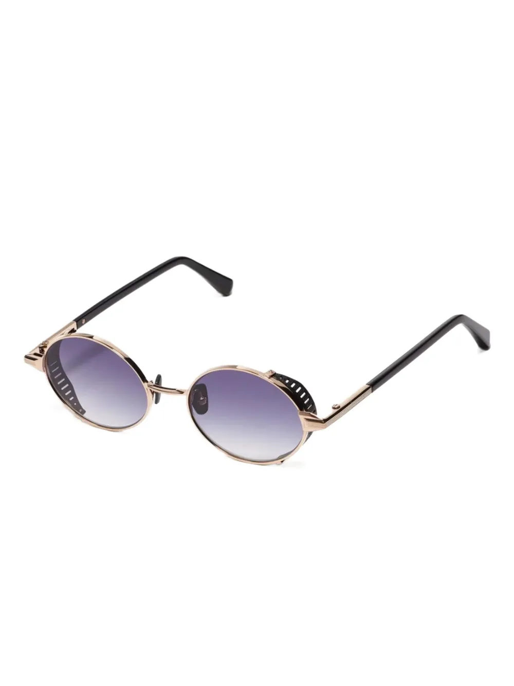 John Dalia round-frame gold-tone sunglasses Geel