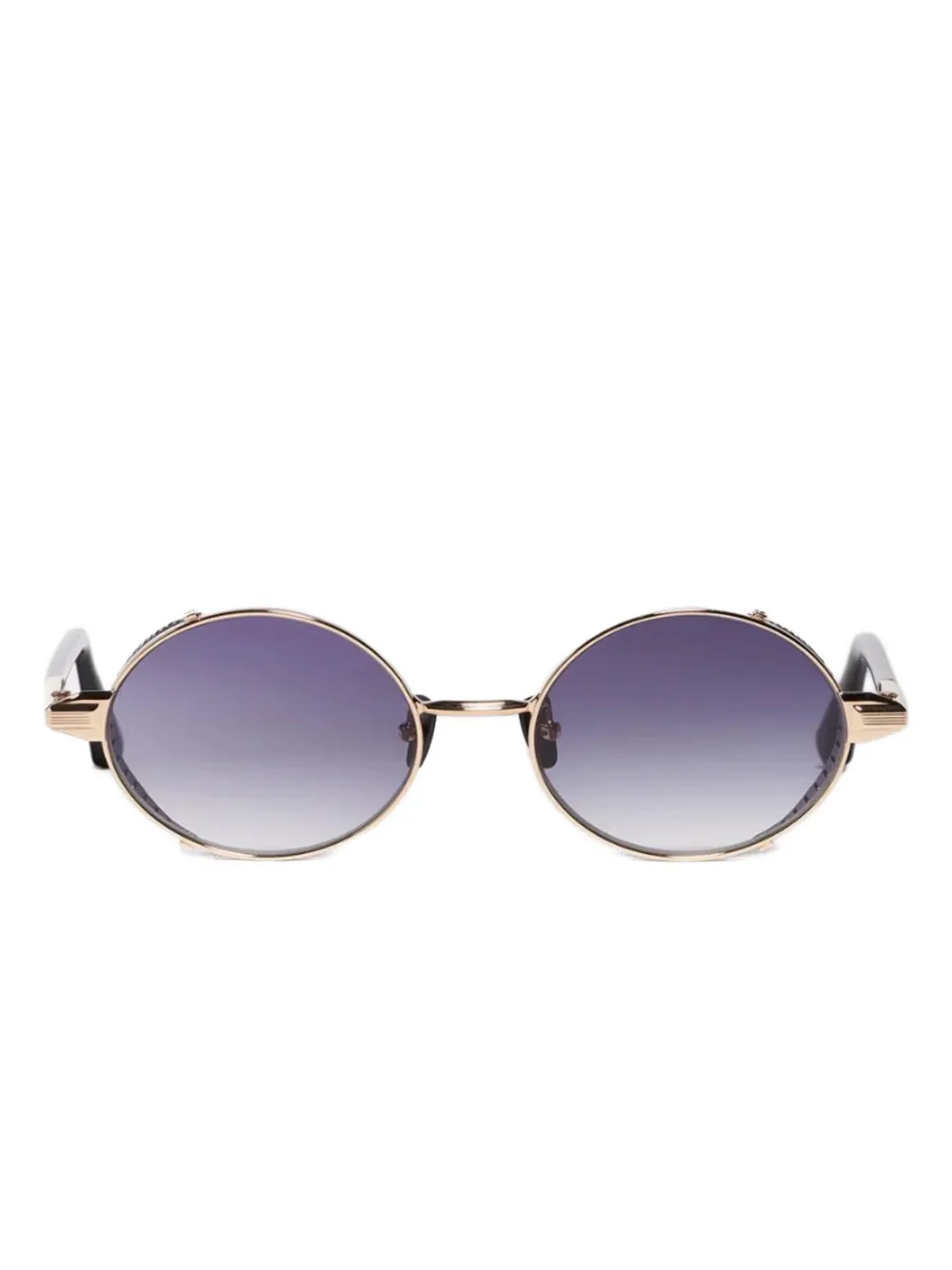 John Dalia round-frame gold-tone sunglasses Geel