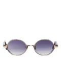 John Dalia Steve round-frame sunglasses - Yellow
