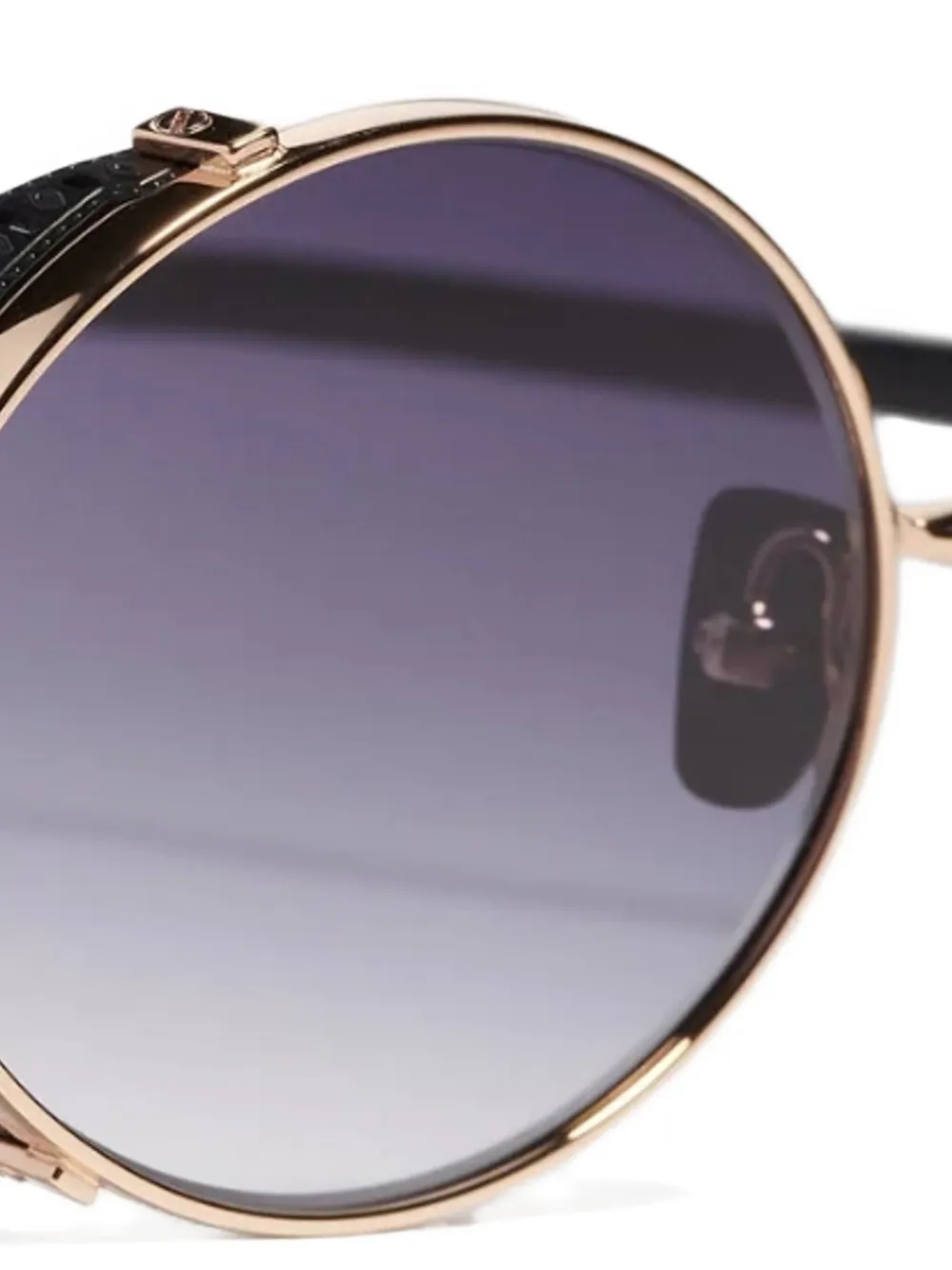 John Dalia round-frame gold-tone sunglasses Geel