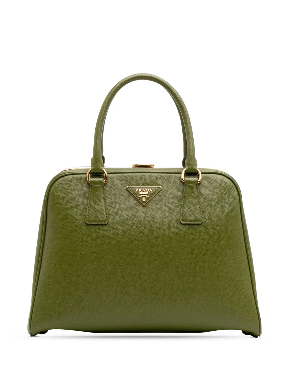 Pre-owned Prada 2013-2025 Saffiano Lux Pyramid Frame Handbag