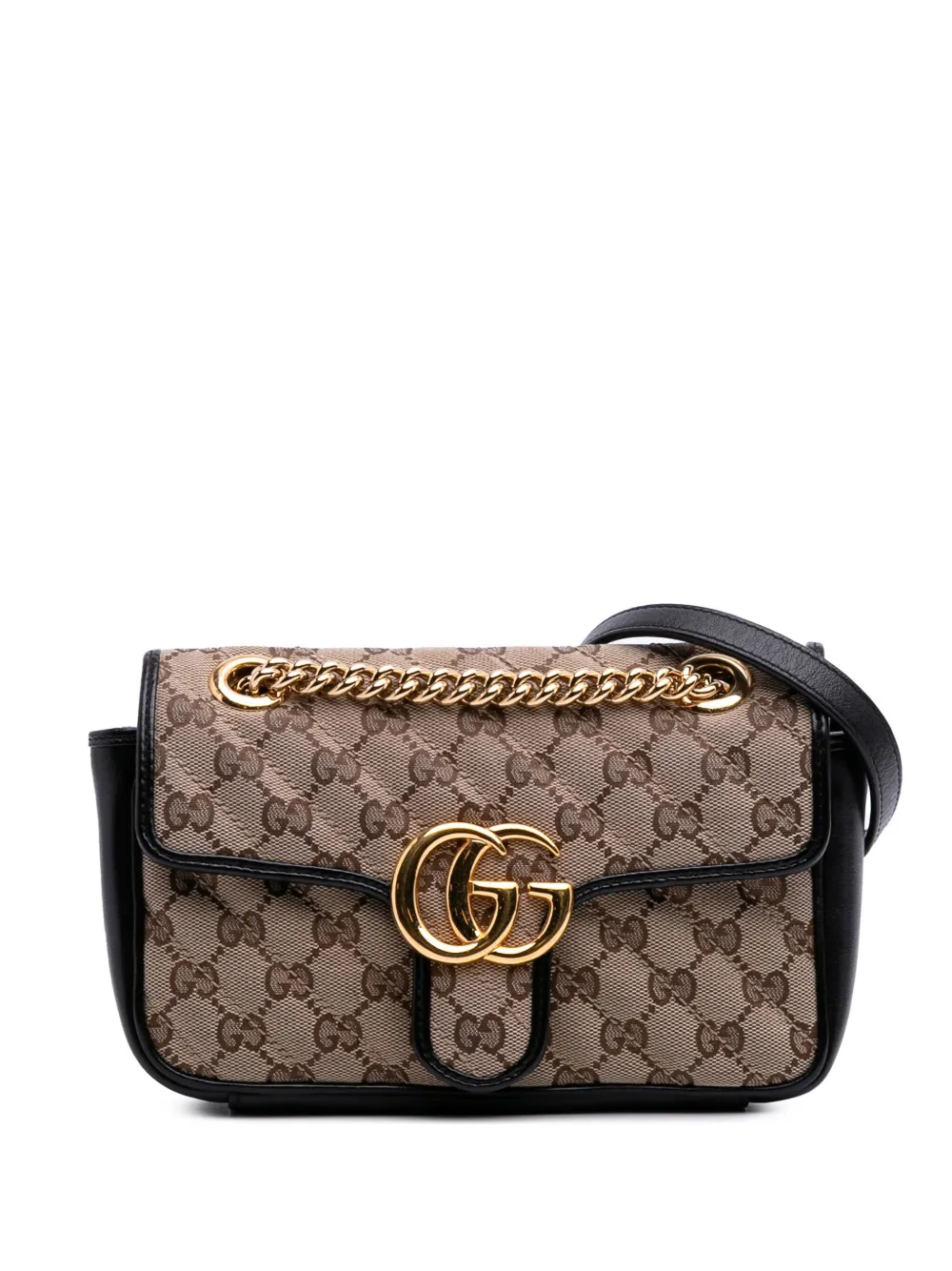 Gucci Pre-Owned 2016-2025 Mini GG Marmont Matelasse Canvas Flap Gucci Pre-Owned 2016-2025 Mini GG Marmont Matelasse Canvas Flap