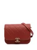 CHANEL Pre-Owned 2021-2025 Mini CC Quilted Caviar Single Flap Messenger crossbody bag - Red