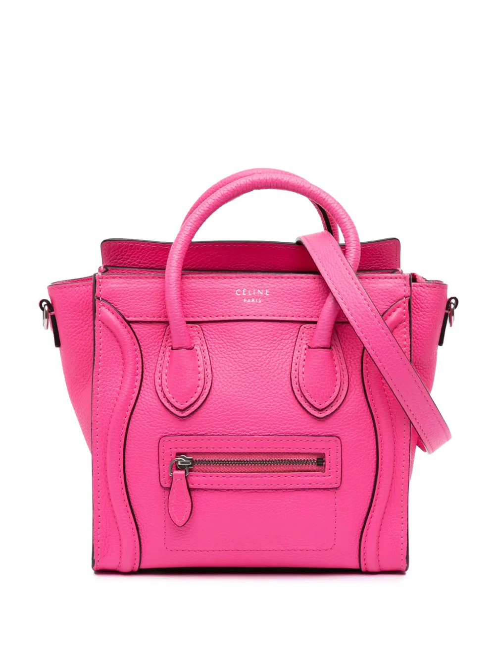 Céline Pre-Owned 2011 Nano Leather Luggage Tote satchel - ピンク Céline Pre-Owned 2011 Nano Leather Luggage Tote satchel - ピンク