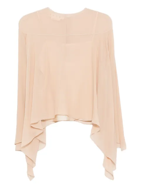 Marni asymmetric-draped blouse