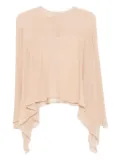 Marni asymmetric-draped blouse - Neutrals