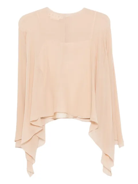 Marni asymmetric-draped blouse