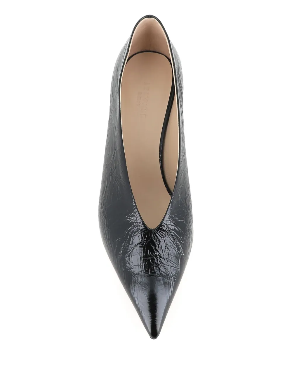 Le Monde Beryl pointed-toe leather pumps Black