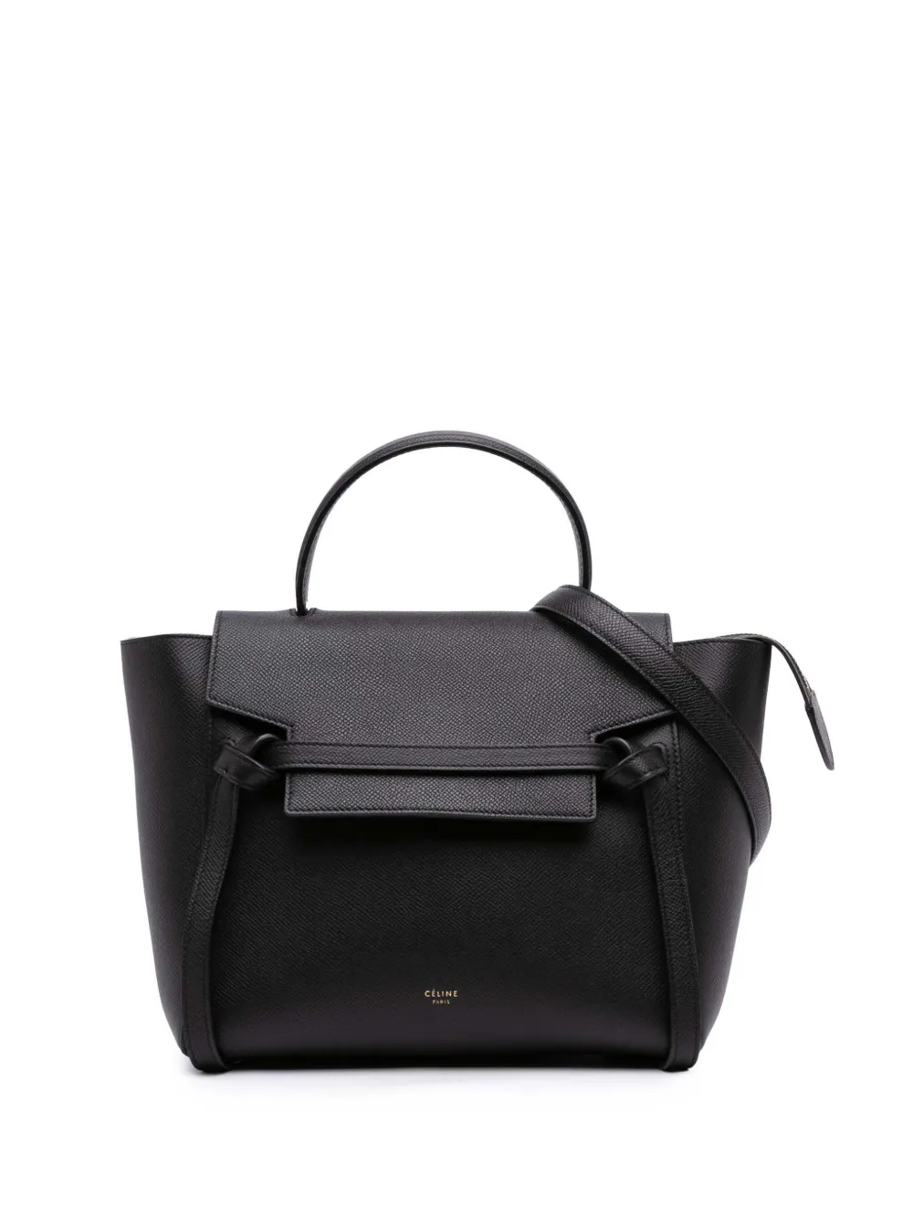 Céline Pre-Owned 2018 Micro Grained Calfskin Belt Bag satchel - ブラック Céline Pre-Owned 2018 Micro Grained Calfskin Belt Bag satchel - ブラック