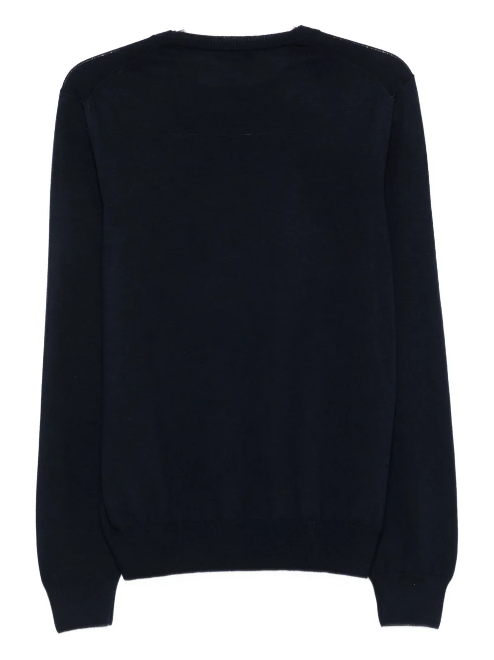 Fay Wollen trui met ronde hals Blauw