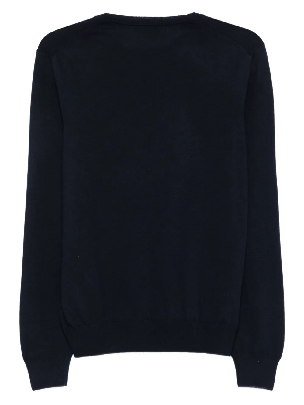 Fay Wollen trui met ronde hals - Blauw