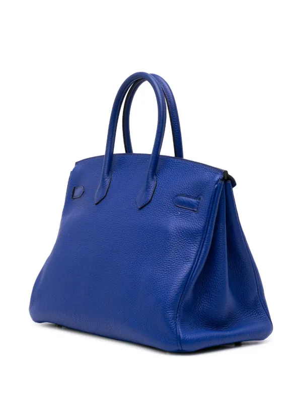 Hermès Pre-Owned 2011 Togo Birkin Retourne 35 Handbag Blue