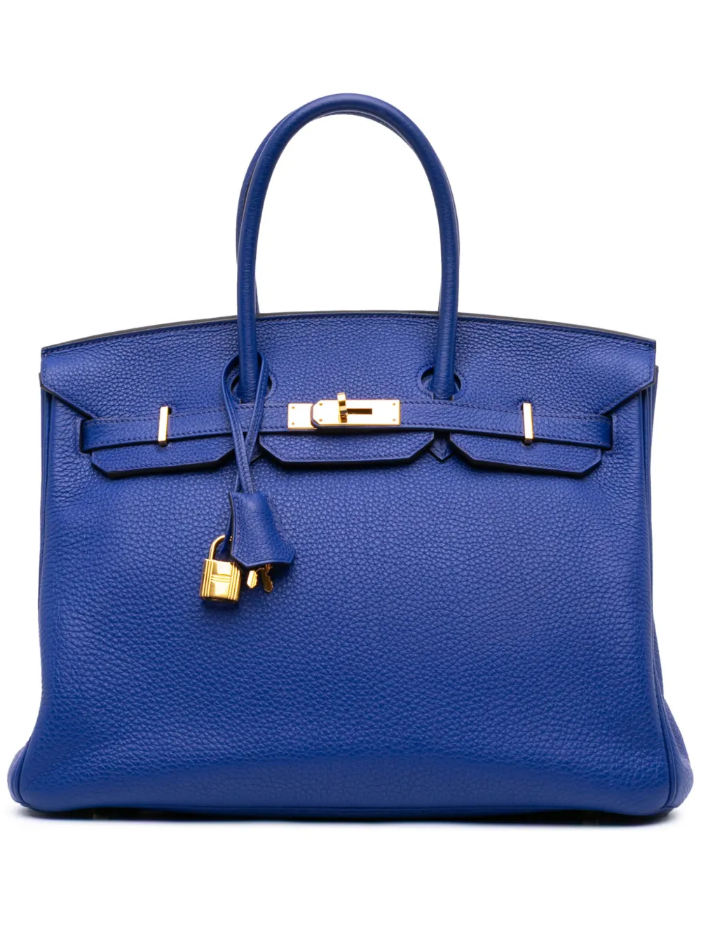 Hermès Pre-Owned 2011 Togo Birkin Retourne 35 handbag - ブルー Hermès Pre-Owned 2011 Togo Birkin Retourne 35 handbag - ブルー