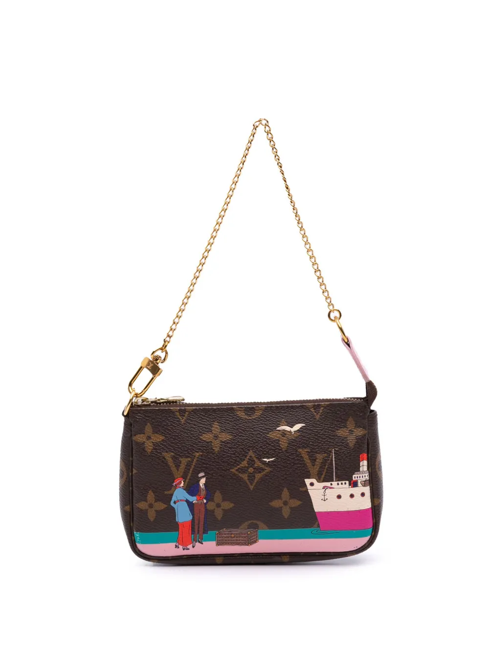 Louis Vuitton Pre-Owned 2016 Monogram Transatlantic Mini Pochette Louis Vuitton Pre-Owned 2016 Monogram Transatlantic Mini Pochette