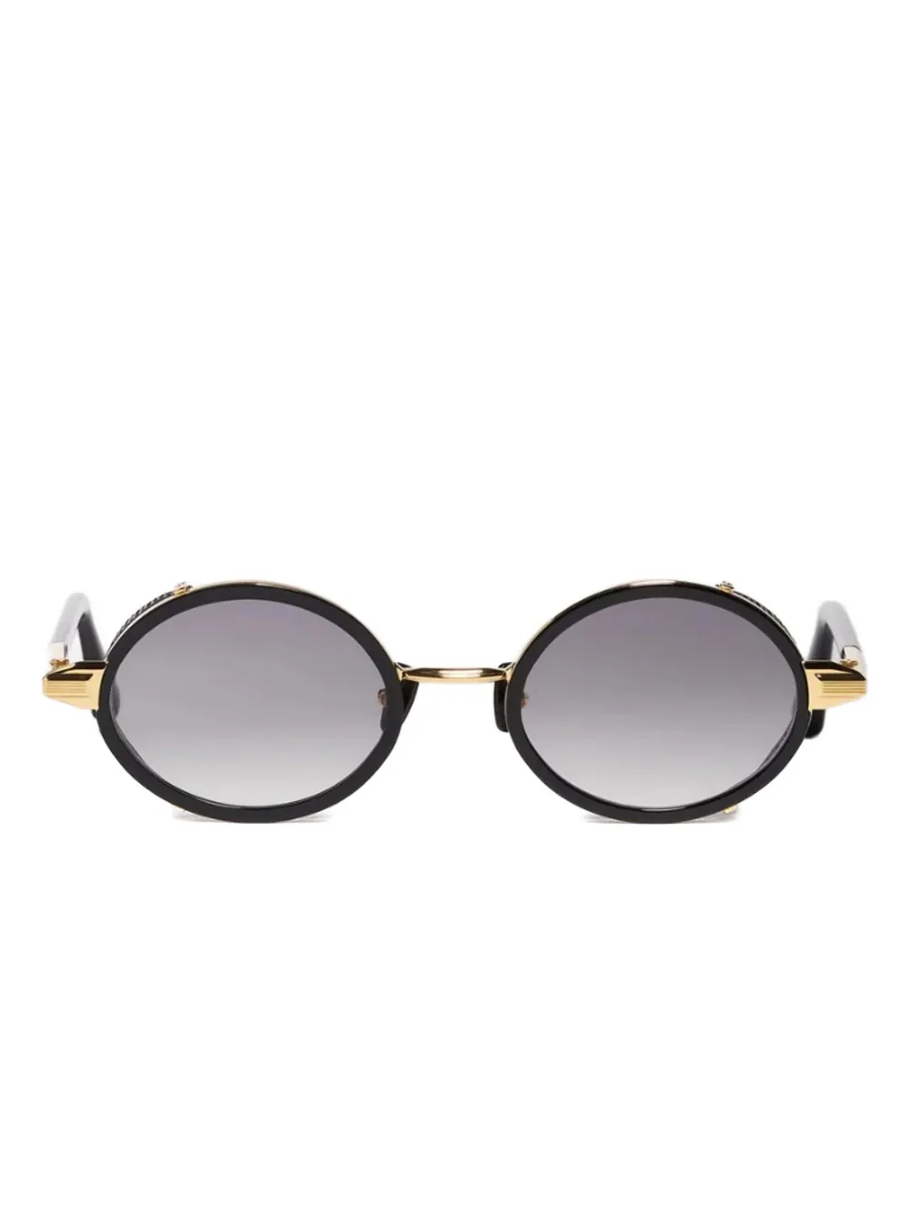 John Dalia oval-frame sunglasses - ブラック John Dalia oval-frame sunglasses - ブラック