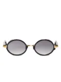 John Dalia oval-frame sunglasses - Black