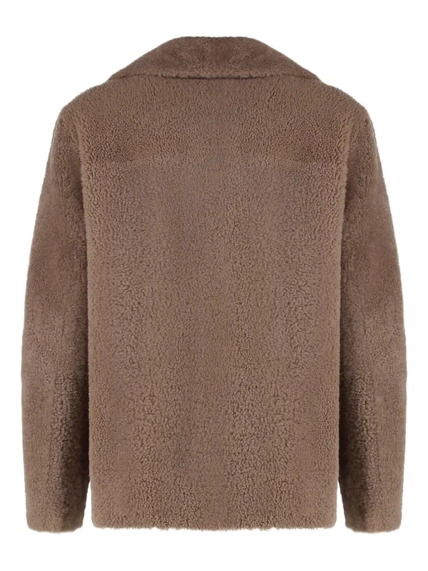 S Max Mara Futura シアリング ダブルコート | ブラウン | FARFETCH JP