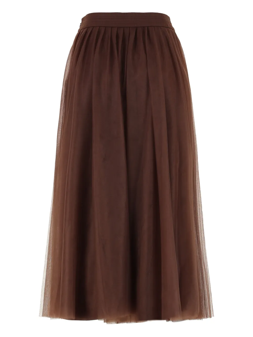 Fabiana Filippi pleated tulle midi skirt Bruin