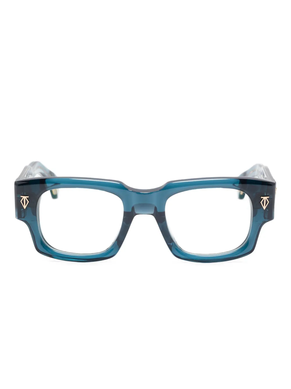 T Henri Eyewear スクエア眼鏡フレーム - ブルー T Henri Eyewear スクエア眼鏡フレーム - ブルー