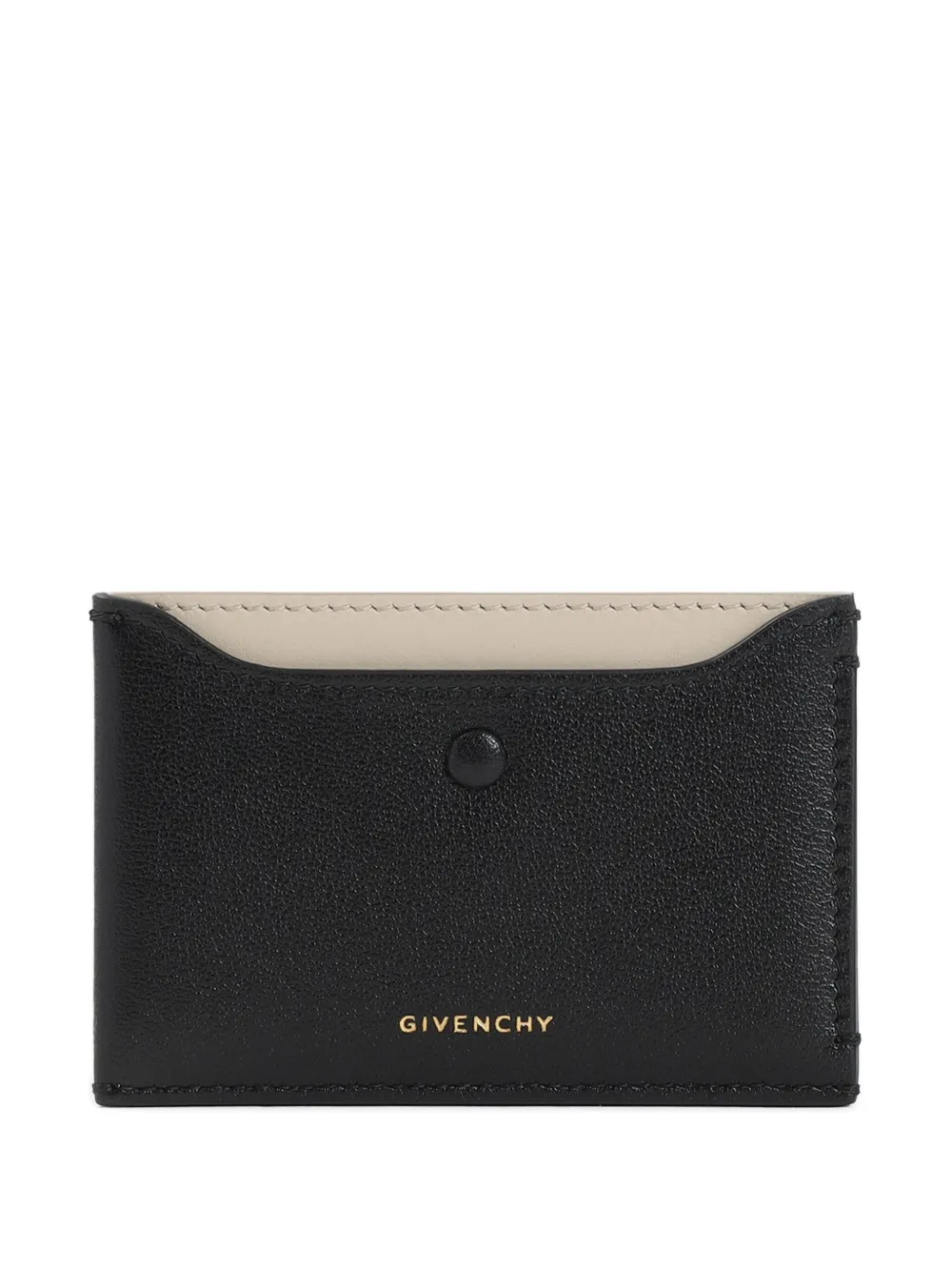 Givenchy leather two-tone cardholder Zwart