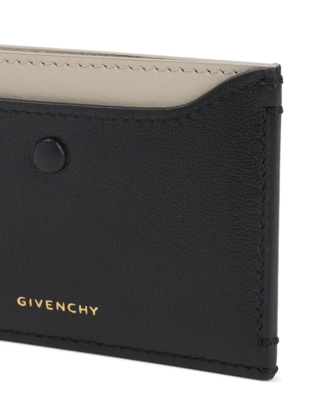 Givenchy leather two-tone cardholder Zwart