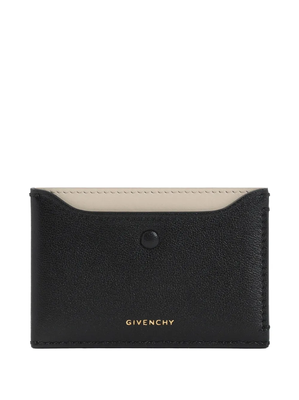 Givenchy leather two-tone cardholder Zwart