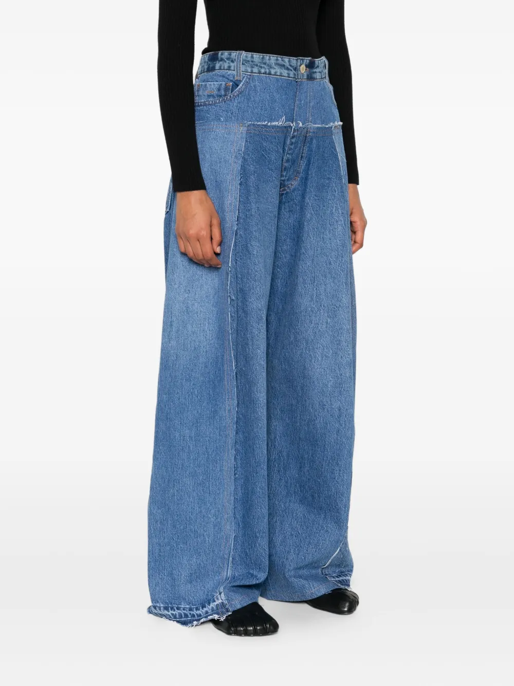 LITKOVSKA Jeans met vlakken Blauw