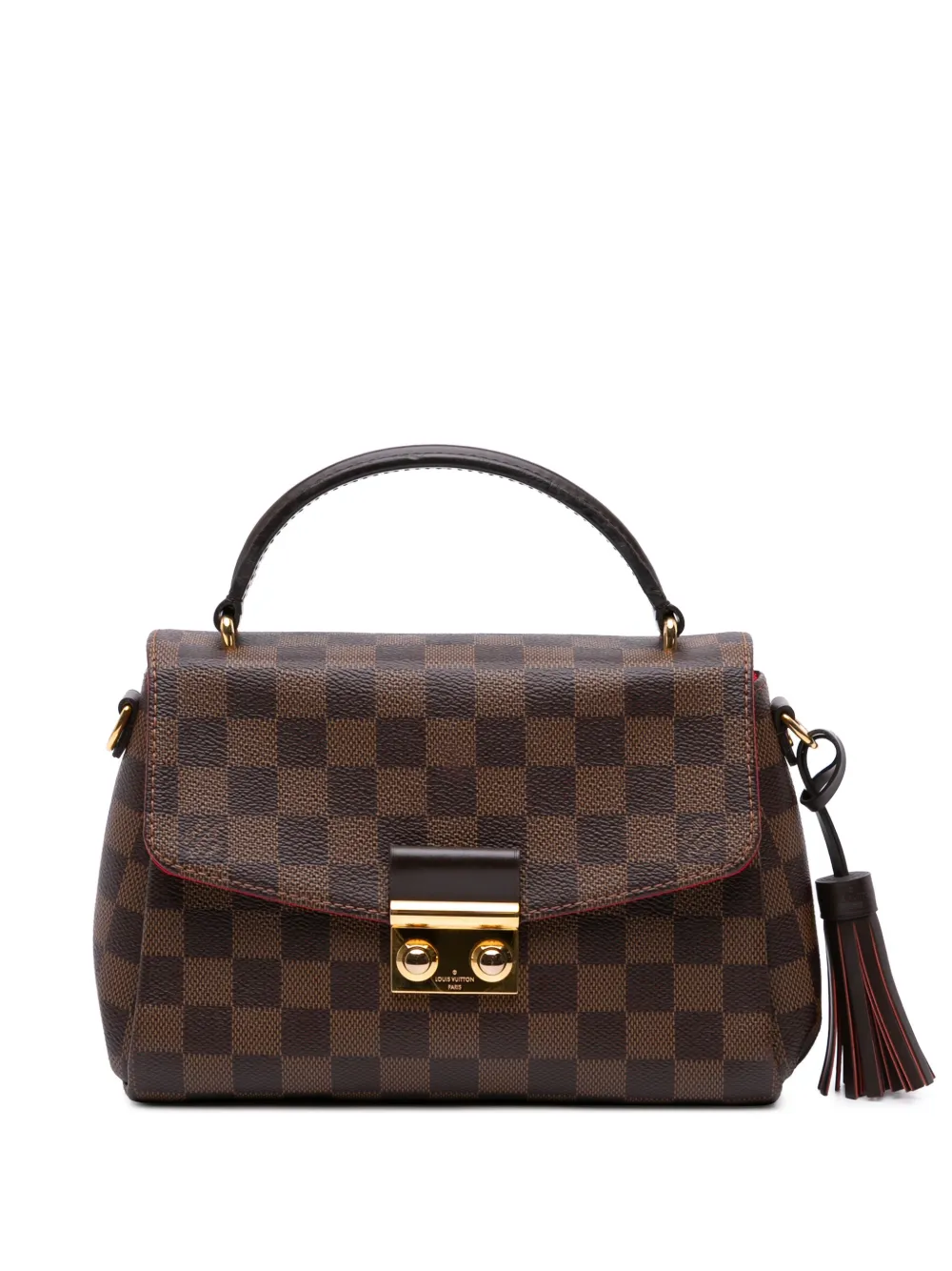 Louis Vuitton Pre-Owned 2020 Damier Ebene Croisette satchel - ブラック Louis Vuitton Pre-Owned 2020 Damier Ebene Croisette satchel - ブラック
