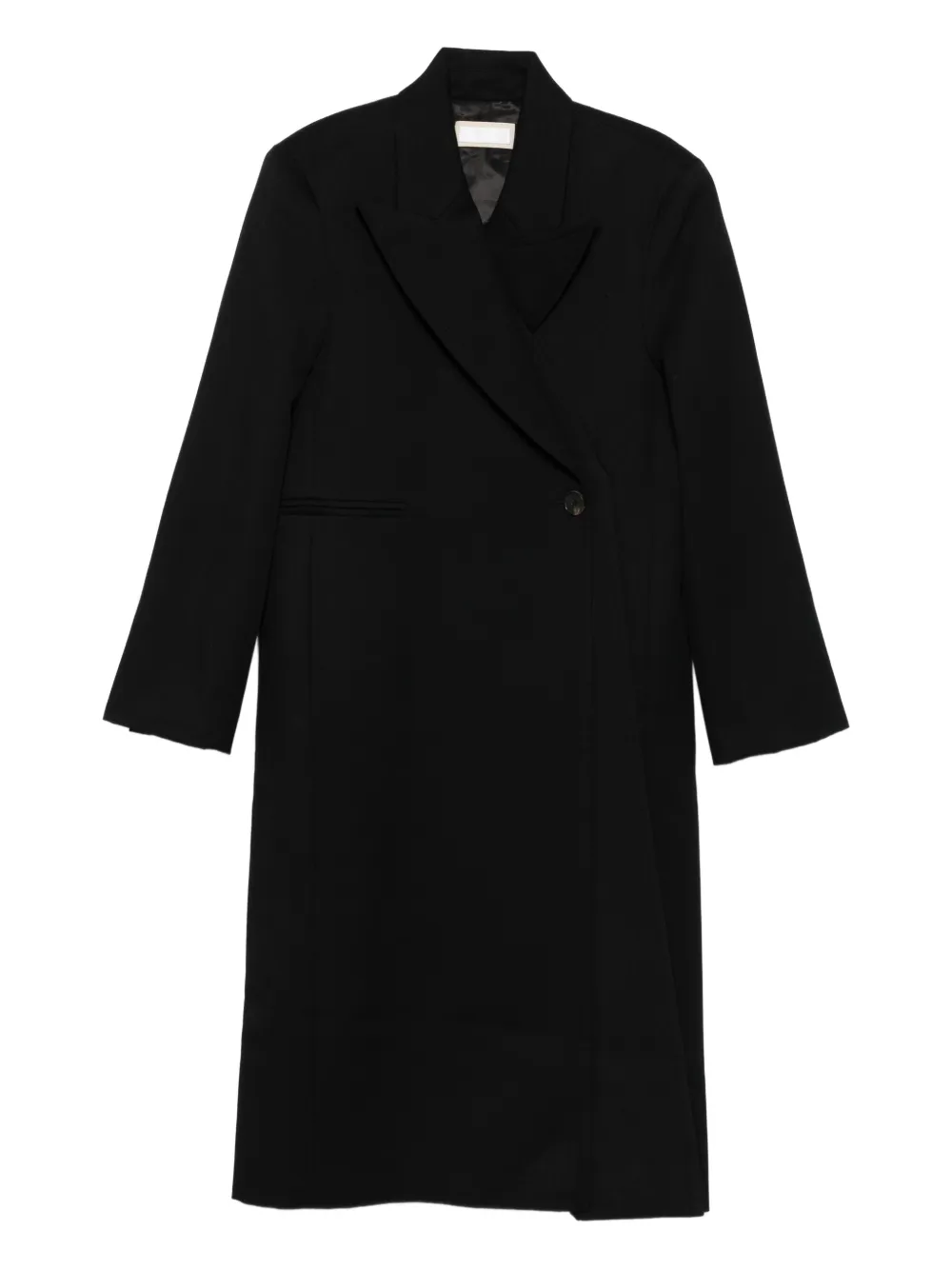 LITKOVSKA double-breasted lapel coat | Black | Image 1