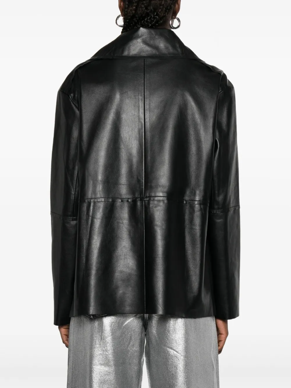 Litkovska Leather Jacket In Black