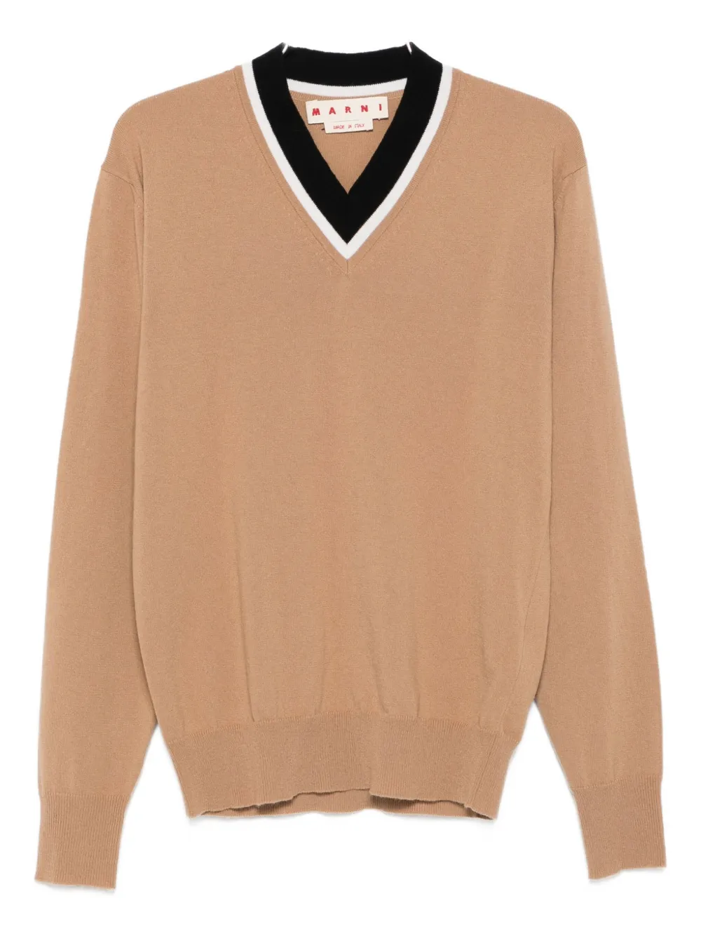 Marni V-neck wool sweater - ニュートラル Marni V-neck wool sweater - ニュートラル