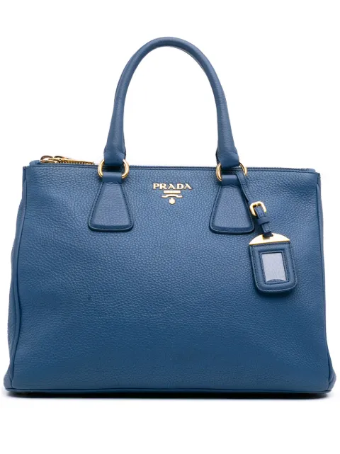 Prada Pre-Owned 2010-2025 Vitello Daino Double Zip Convertible Tote satchel