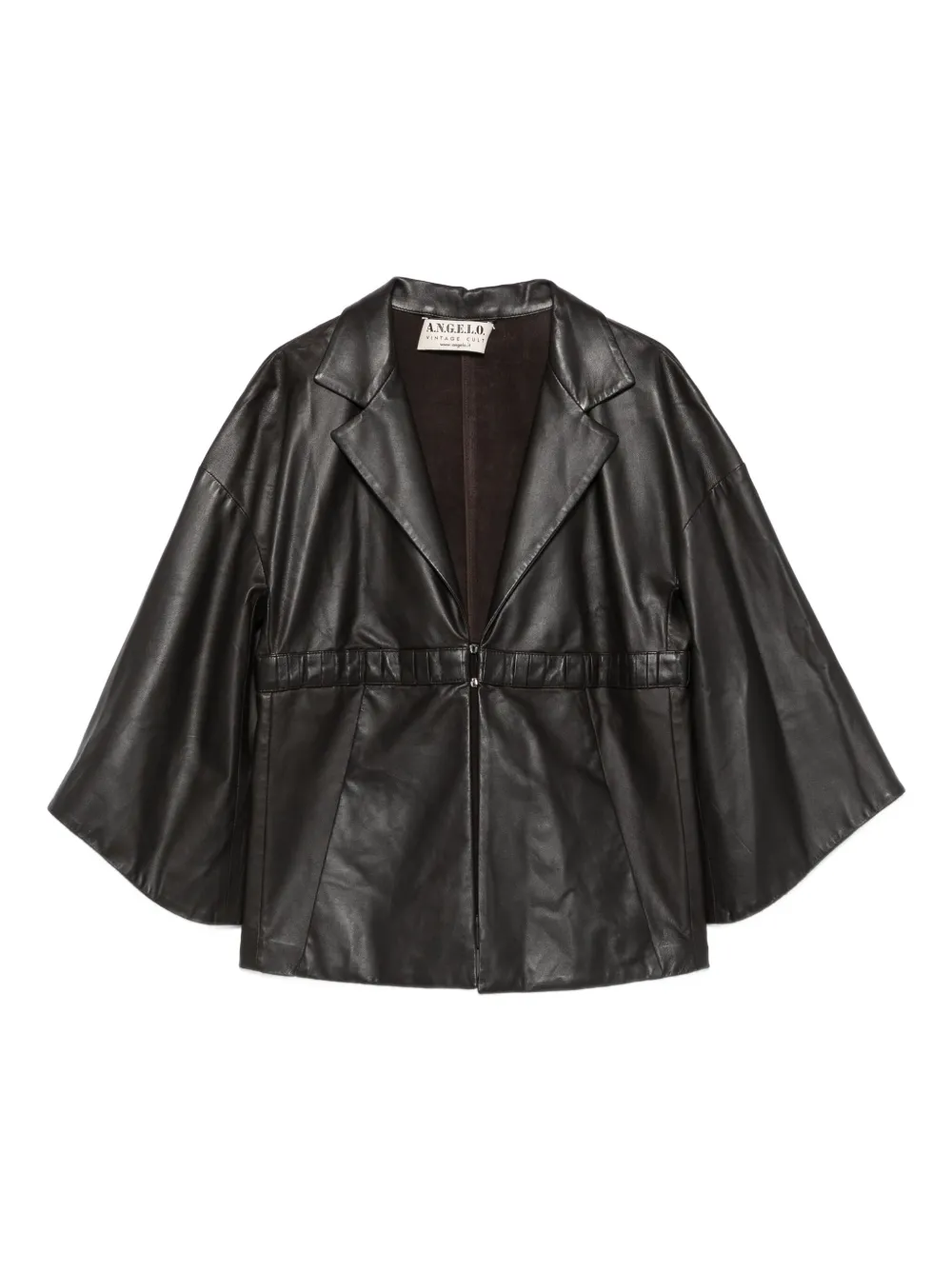 A.N.G.E.L.O. Vintage Cult 2010s ベルスリーブ レザージャケット - ブラウン A.N.G.E.L.O. Vintage Cult 2010s ベルスリーブ レザージャケット - ブラウン