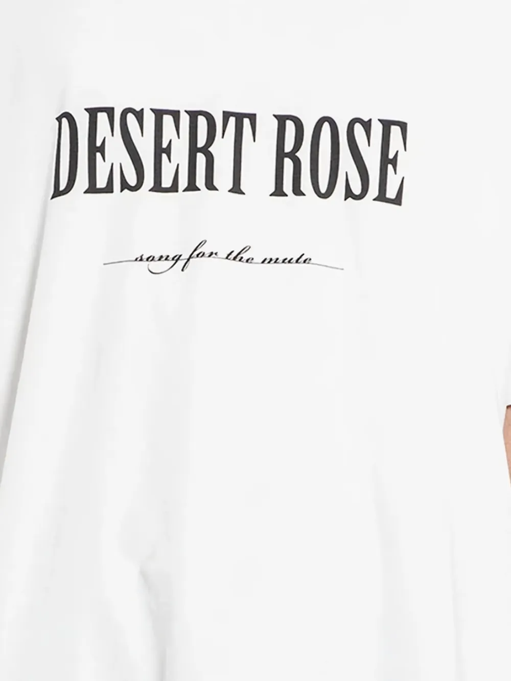 Song For The Mute Desert Rose T-shirt - Wit