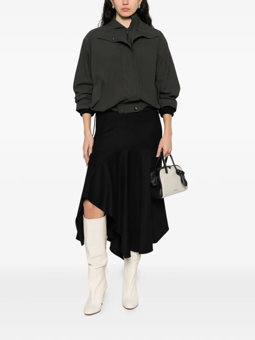 Alberta Ferretti Asymmetrische rok - Zwart