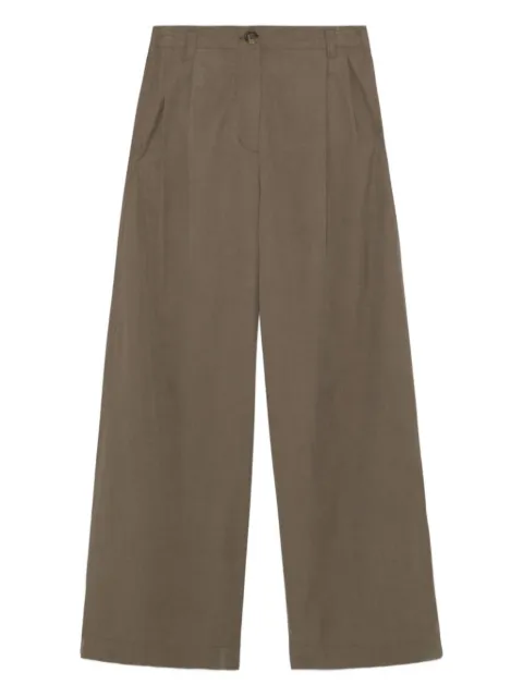 Simkhai pleated button-fastening trousers