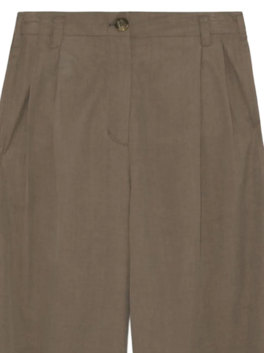 Simkhai pleated button-fastening trausers - Bruin