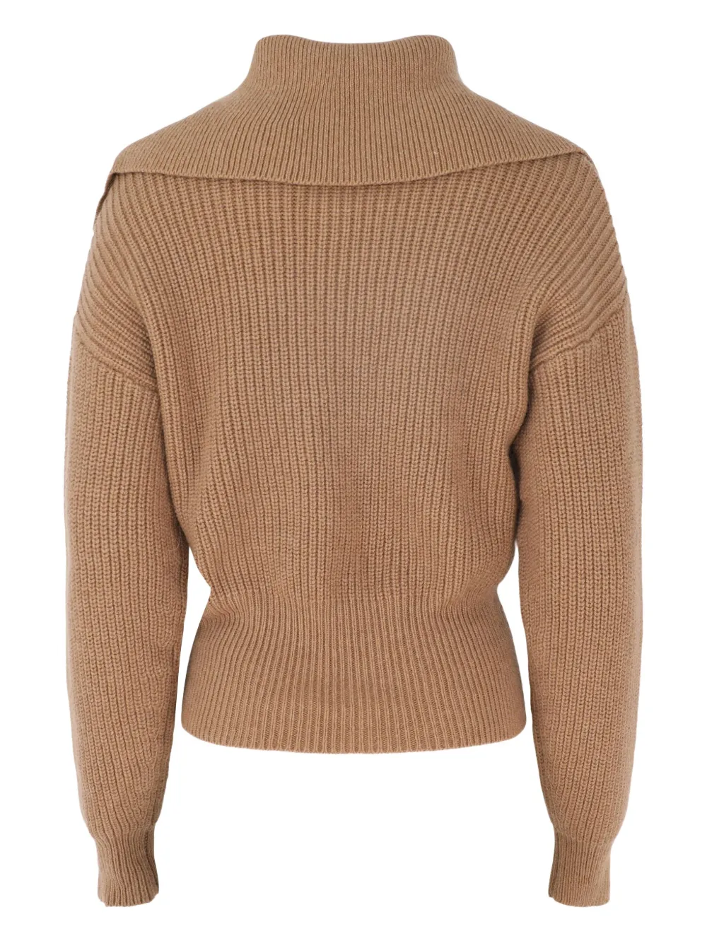 Autumn Cashmere folded-collar ribbed sweater | Knitted Sweaters | Image 2