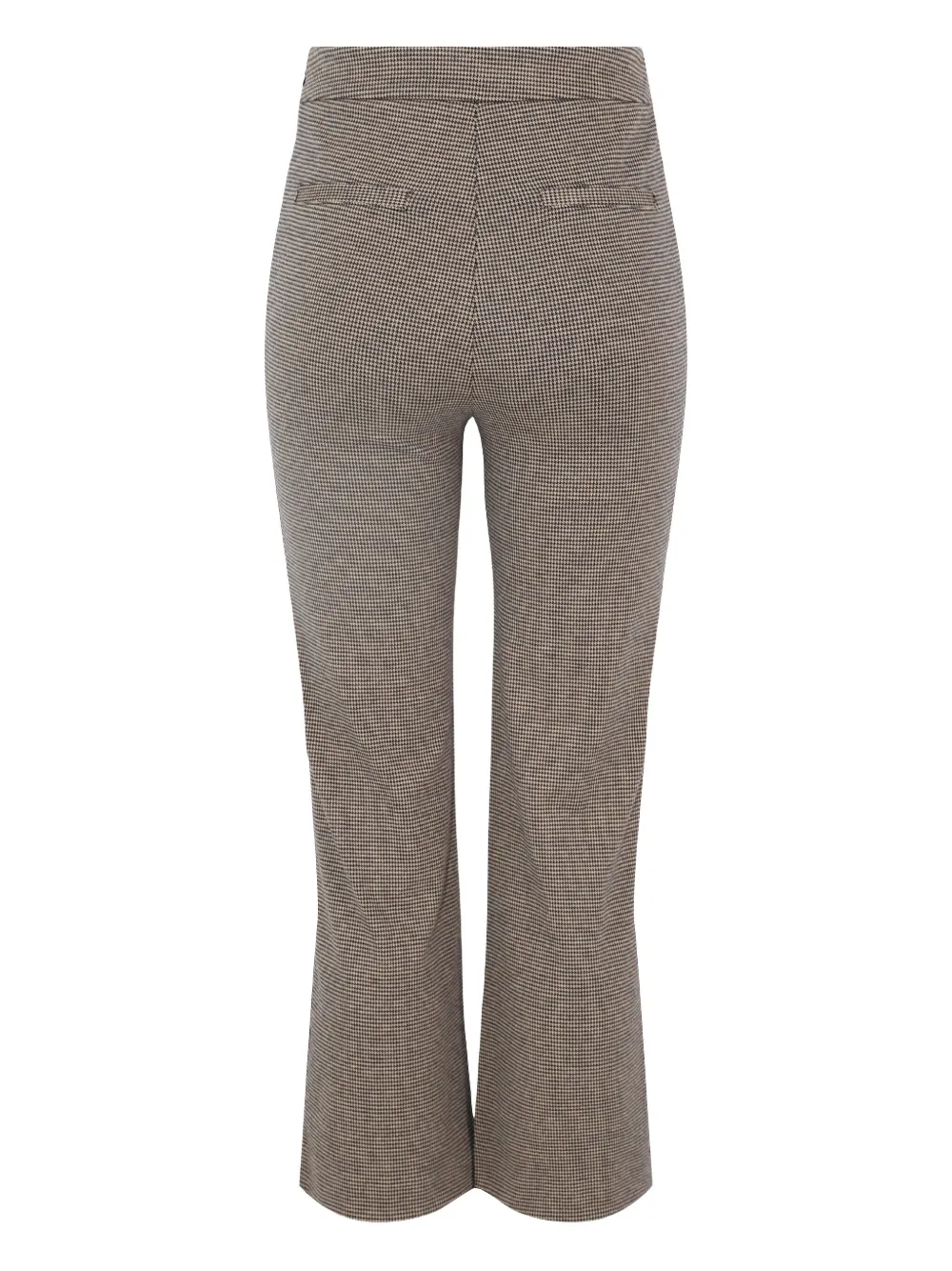 STAUD Broek met pied-de-poule print - Bruin