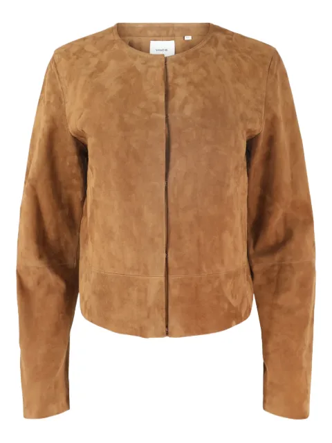 Vince suede collarless jacket