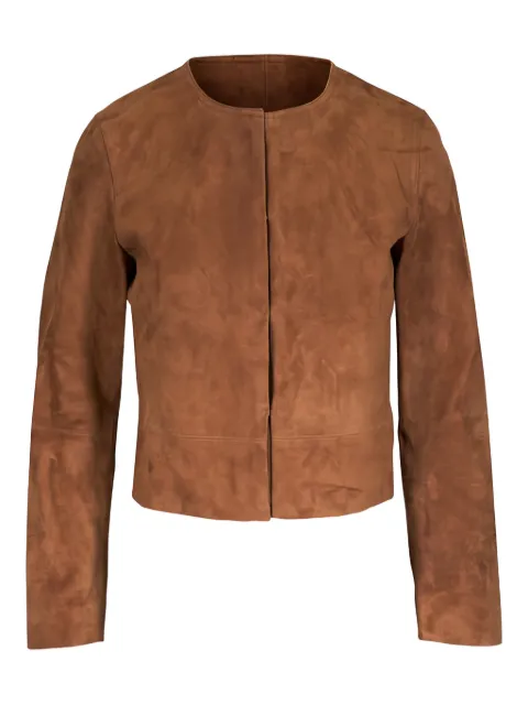 Vince suede collarless jacket